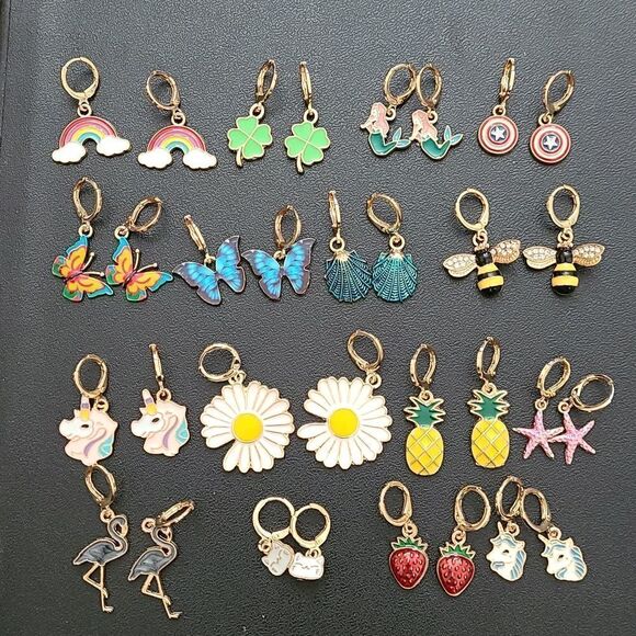 AIDSO 16pc miscellaneous cute fashion earings - Picture 1 of 2